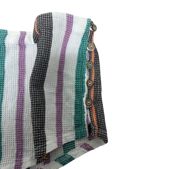 Free People Endless Summer Soleil Time Shorts Medium Kauai Combo Stripes NWOT - Picture 4 of 16